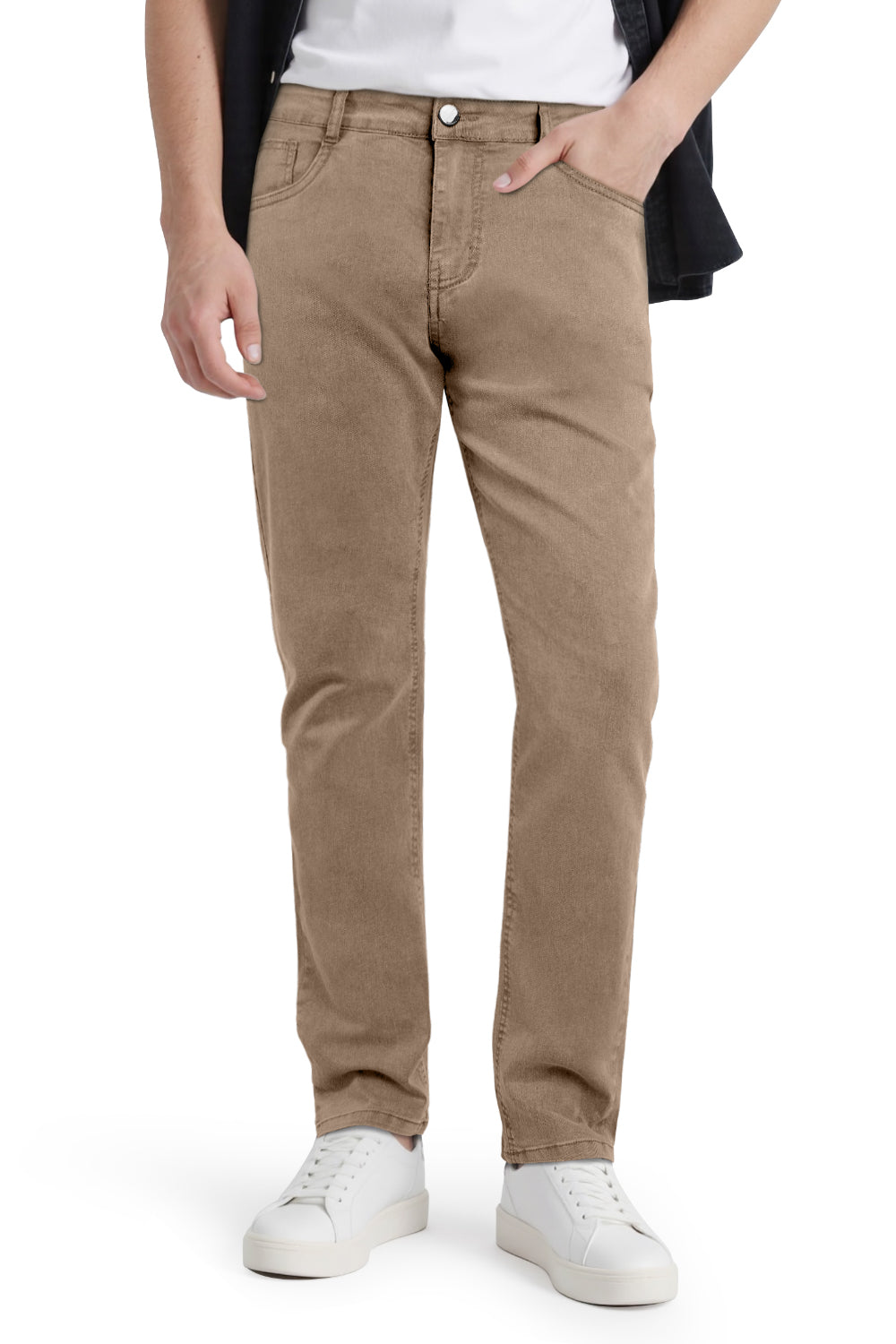 Men's Super Stretch Slim Fit Jean - Brown