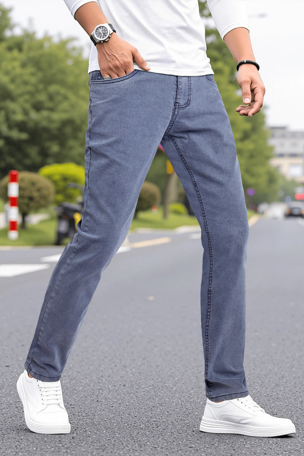 Men's Super Stretch Slim Fit Jean - Blue