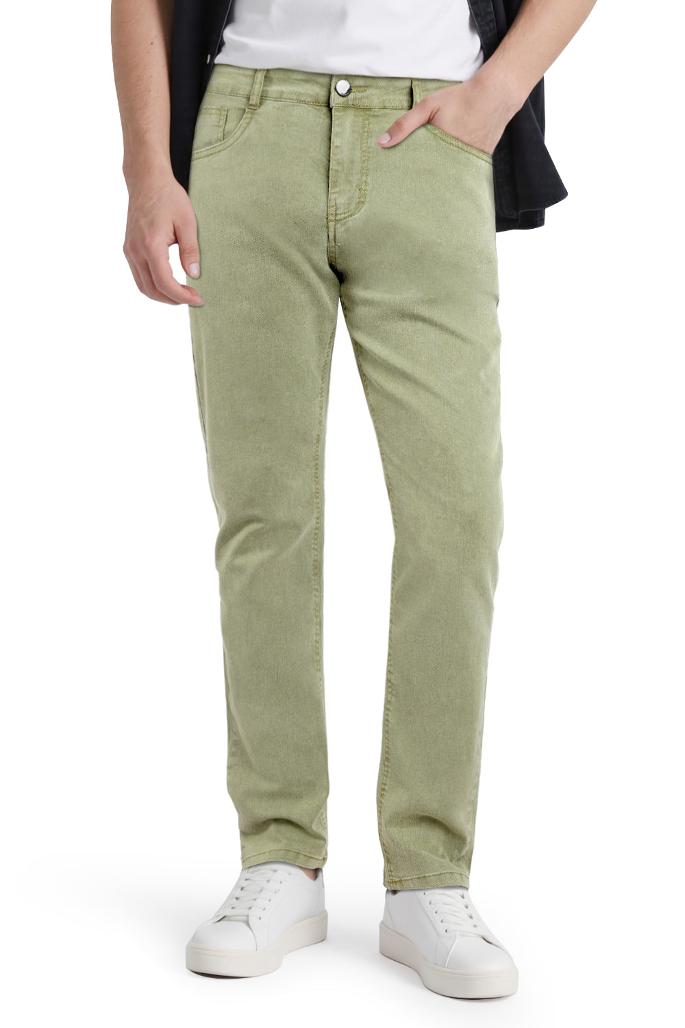 Men's Super Stretch Slim Fit Jean - Green