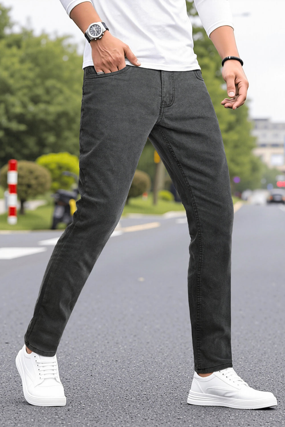 Men's Super Stretch Slim Fit Jean - Black