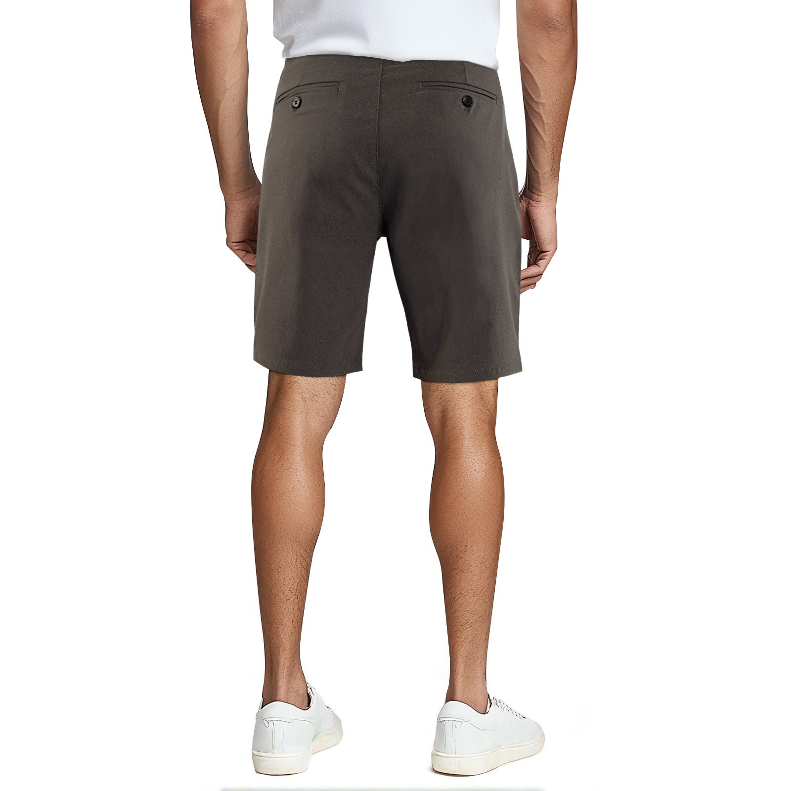 Mens Casual Chino Short - Dark Grey