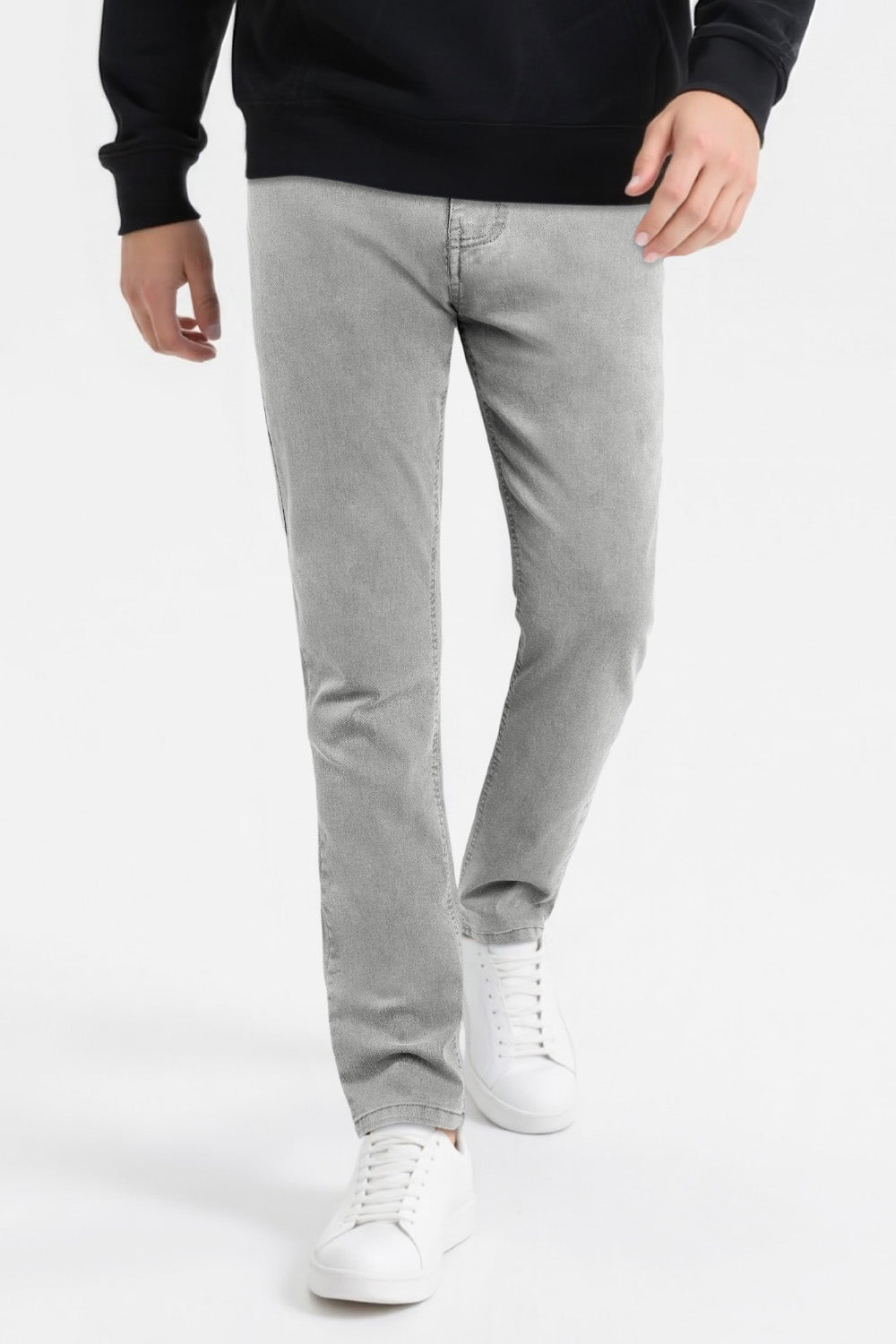 Men's Super Stretch Slim Fit Jean - Light Grey