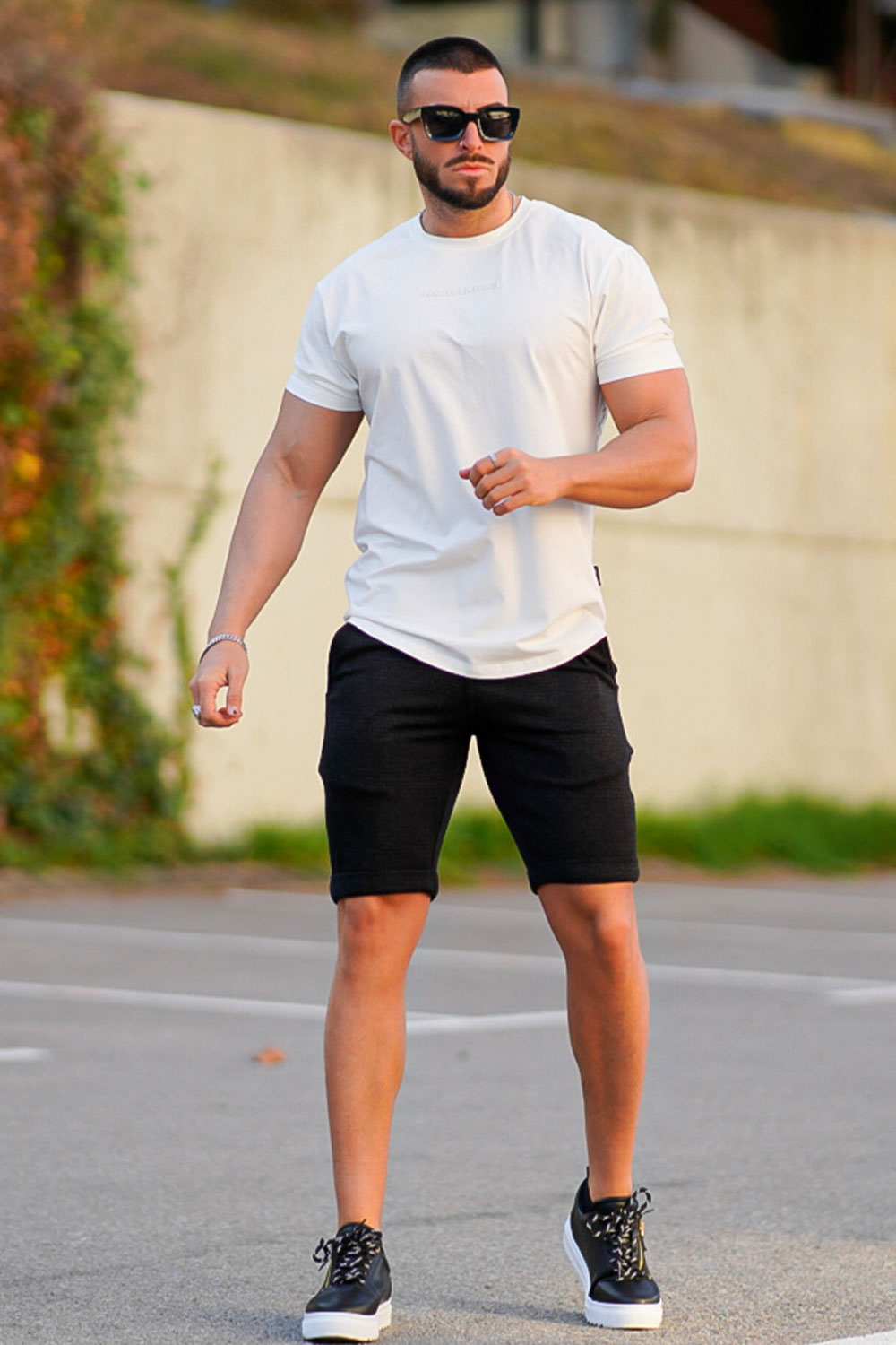 Men's Black Chino Short