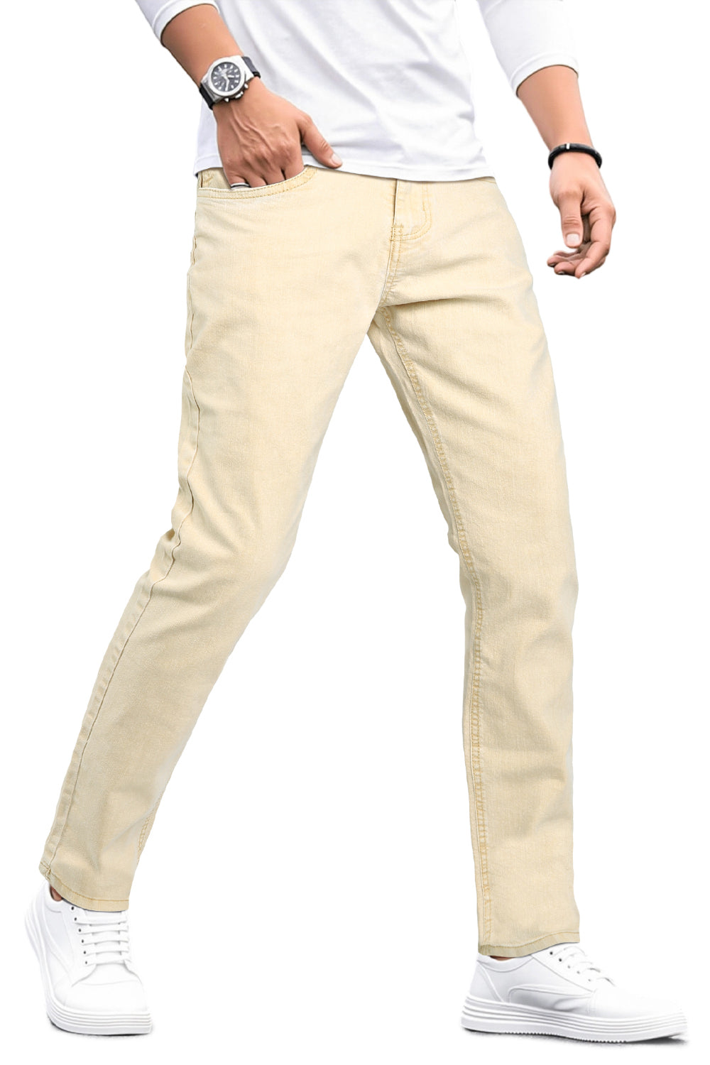 Men's Super Stretch Slim Fit Jean - Khaki