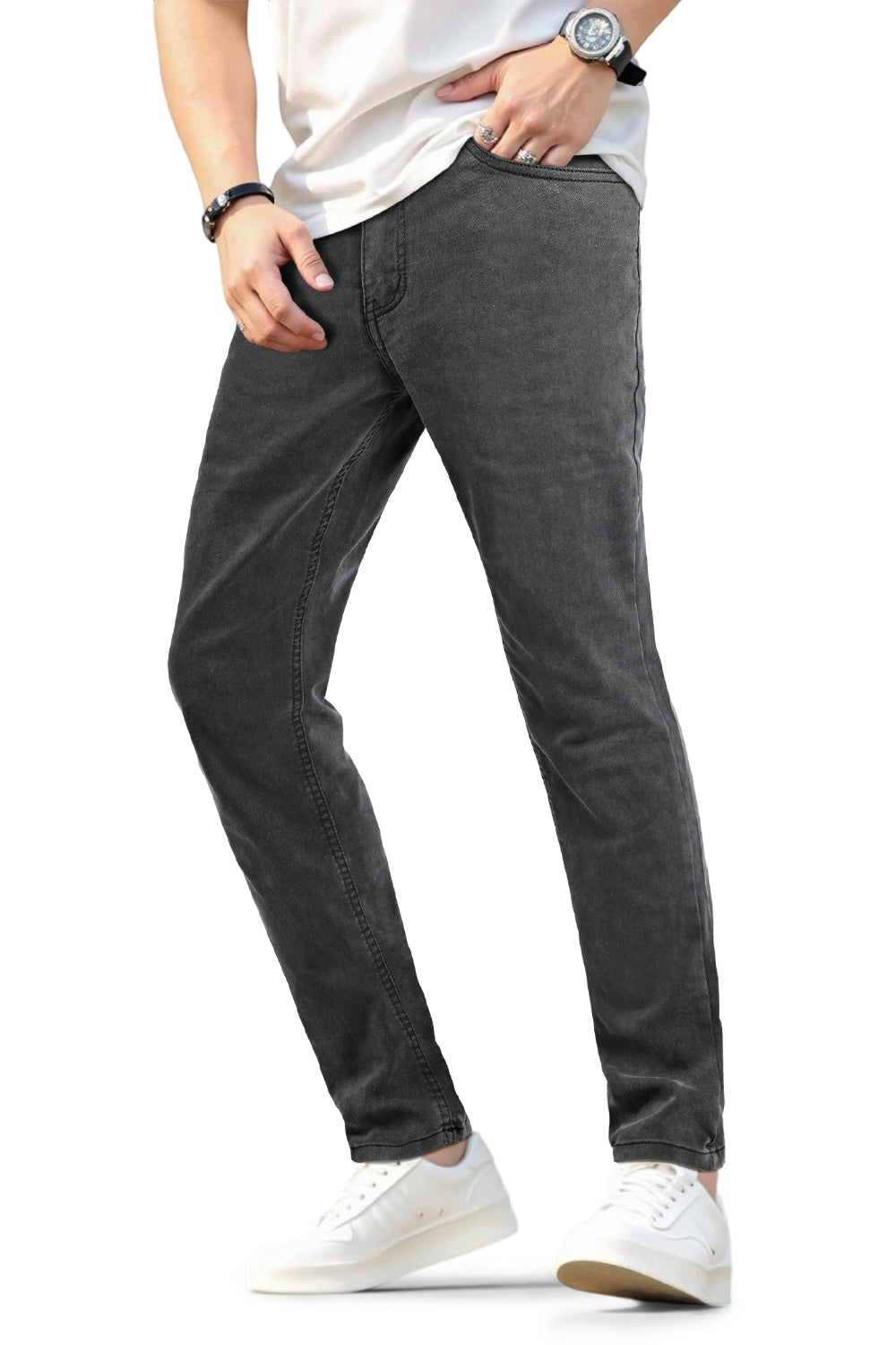 Men's Super Stretch Slim Fit Jean - Black