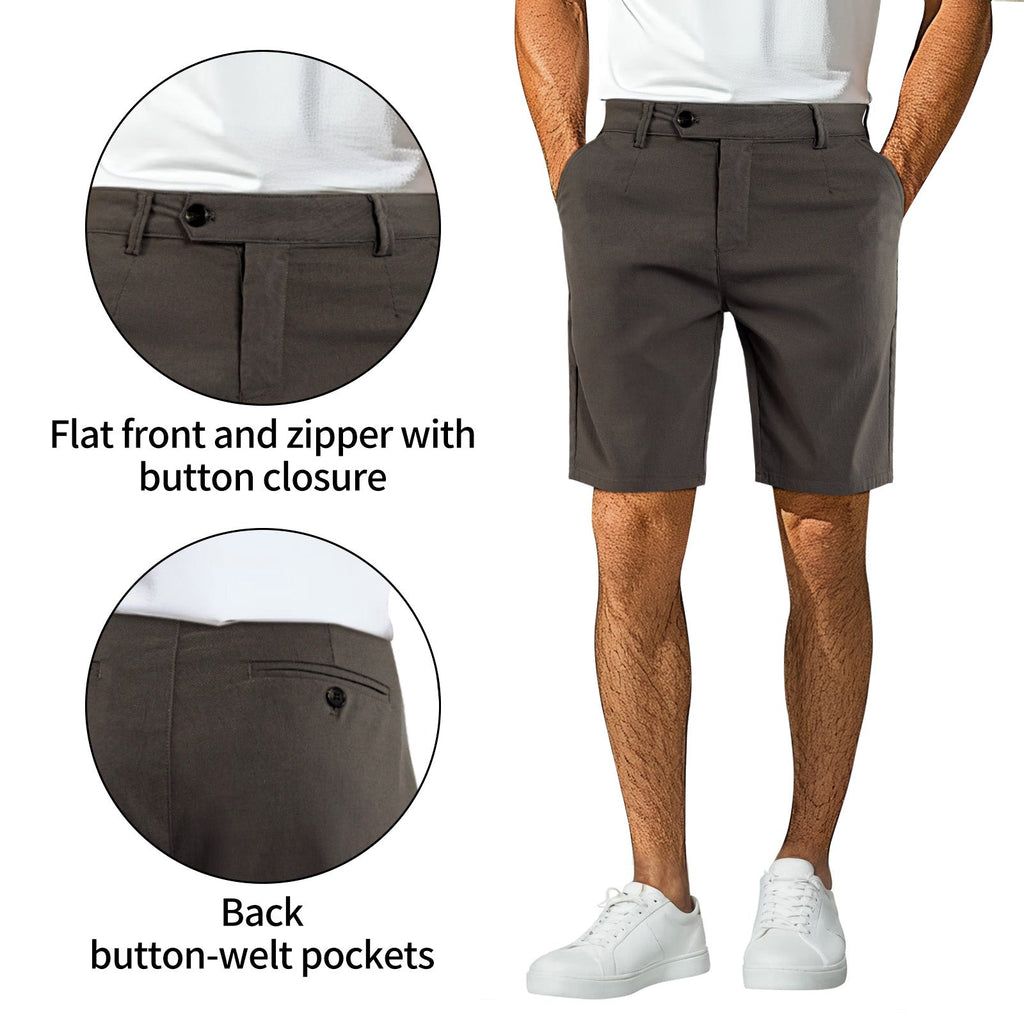 Mens Casual Chino Short - Dark Grey