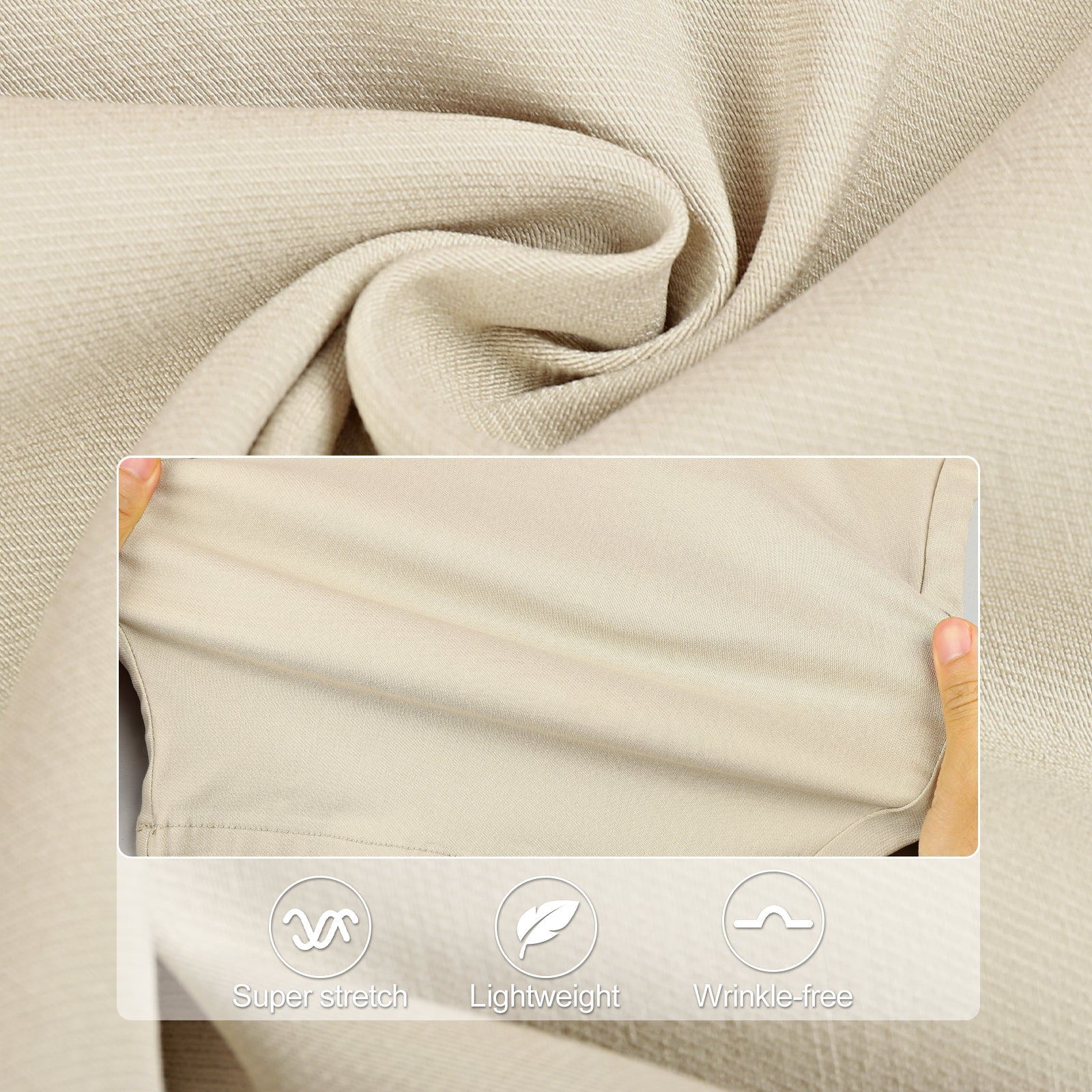 Mens Casual Chino Short - Beige