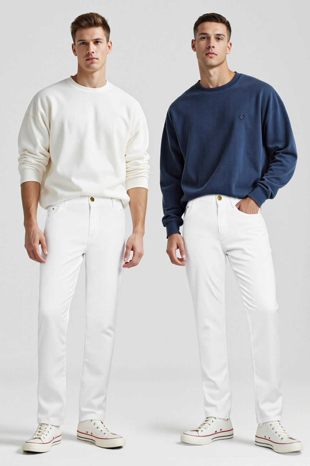 Men's Super Stretch Slim Fit Jean - White