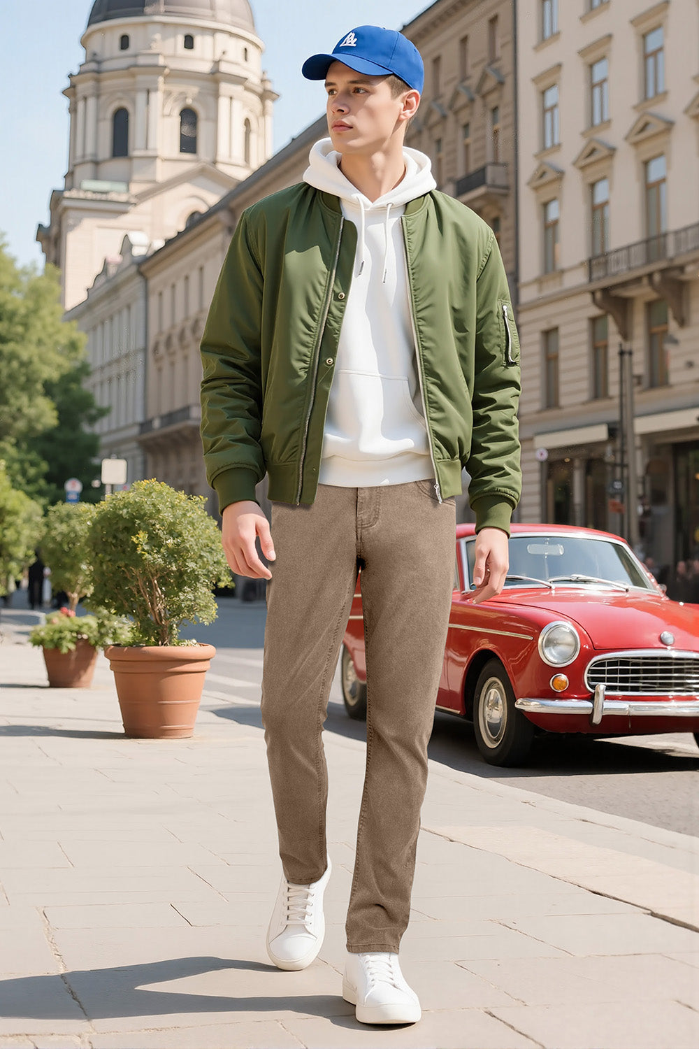 Men's Super Stretch Slim Fit Jean - Brown