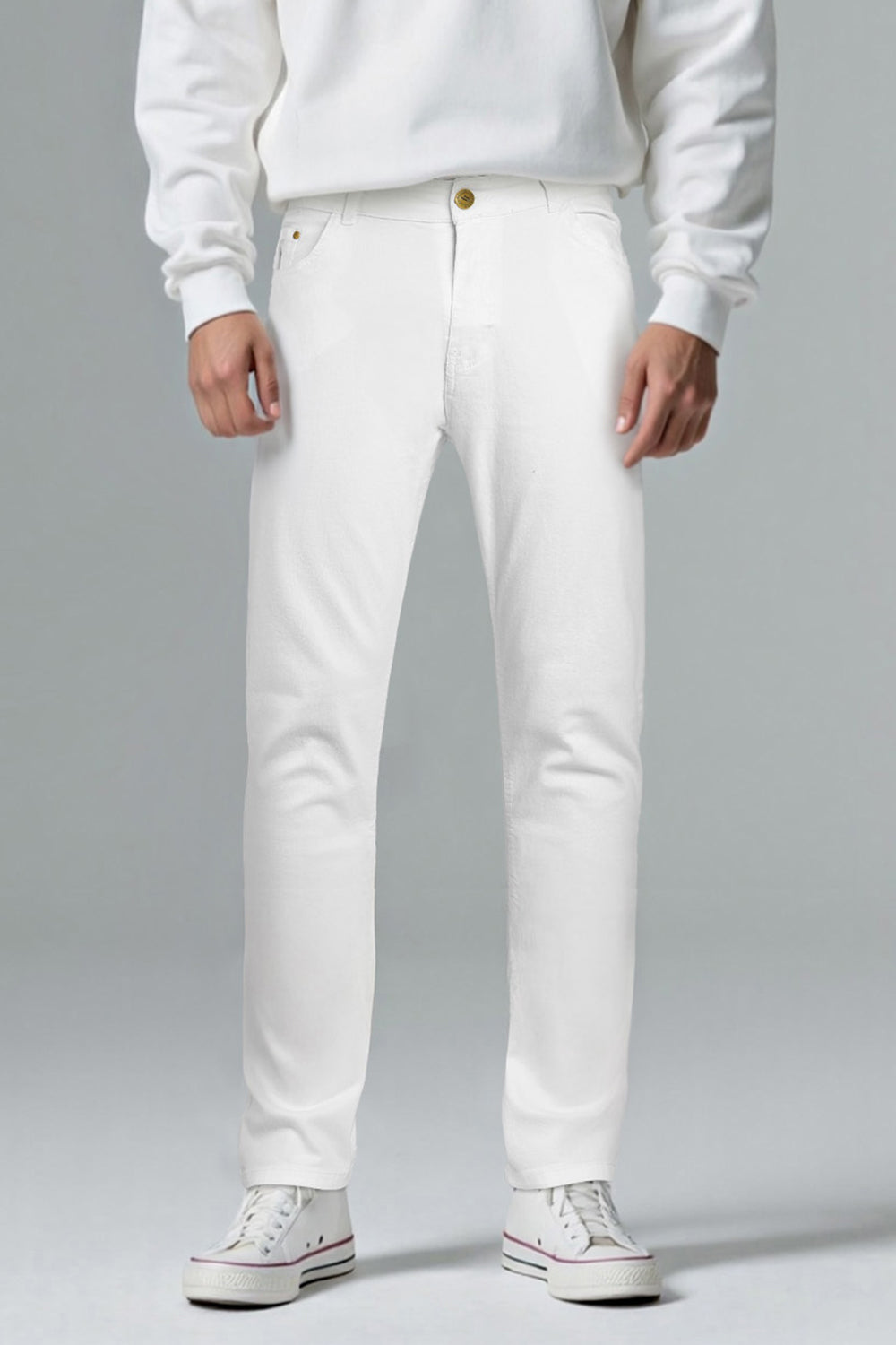 Men's Super Stretch Slim Fit Jean - White