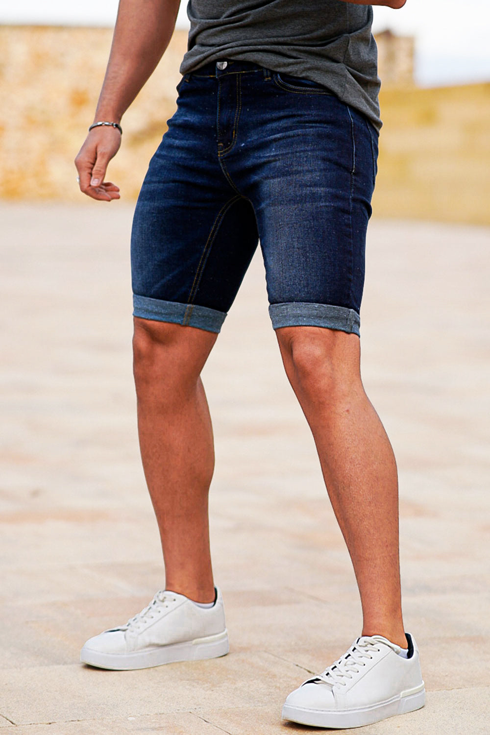 Men's Denim Short - Dark Blue