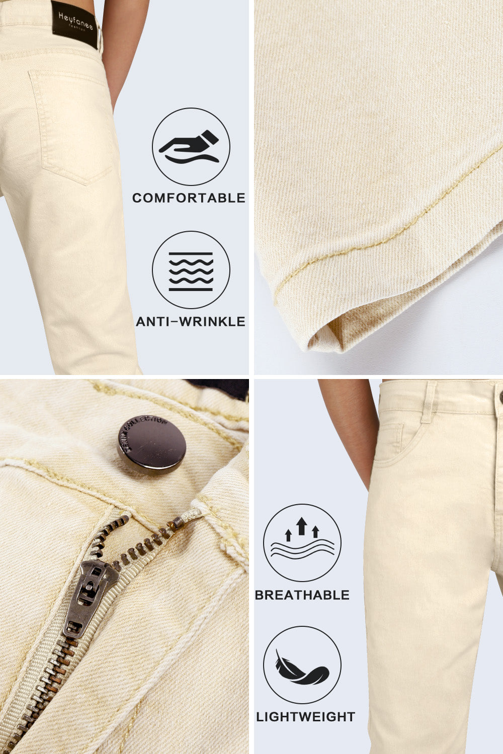 Men's Super Stretch Slim Fit Jean - Khaki