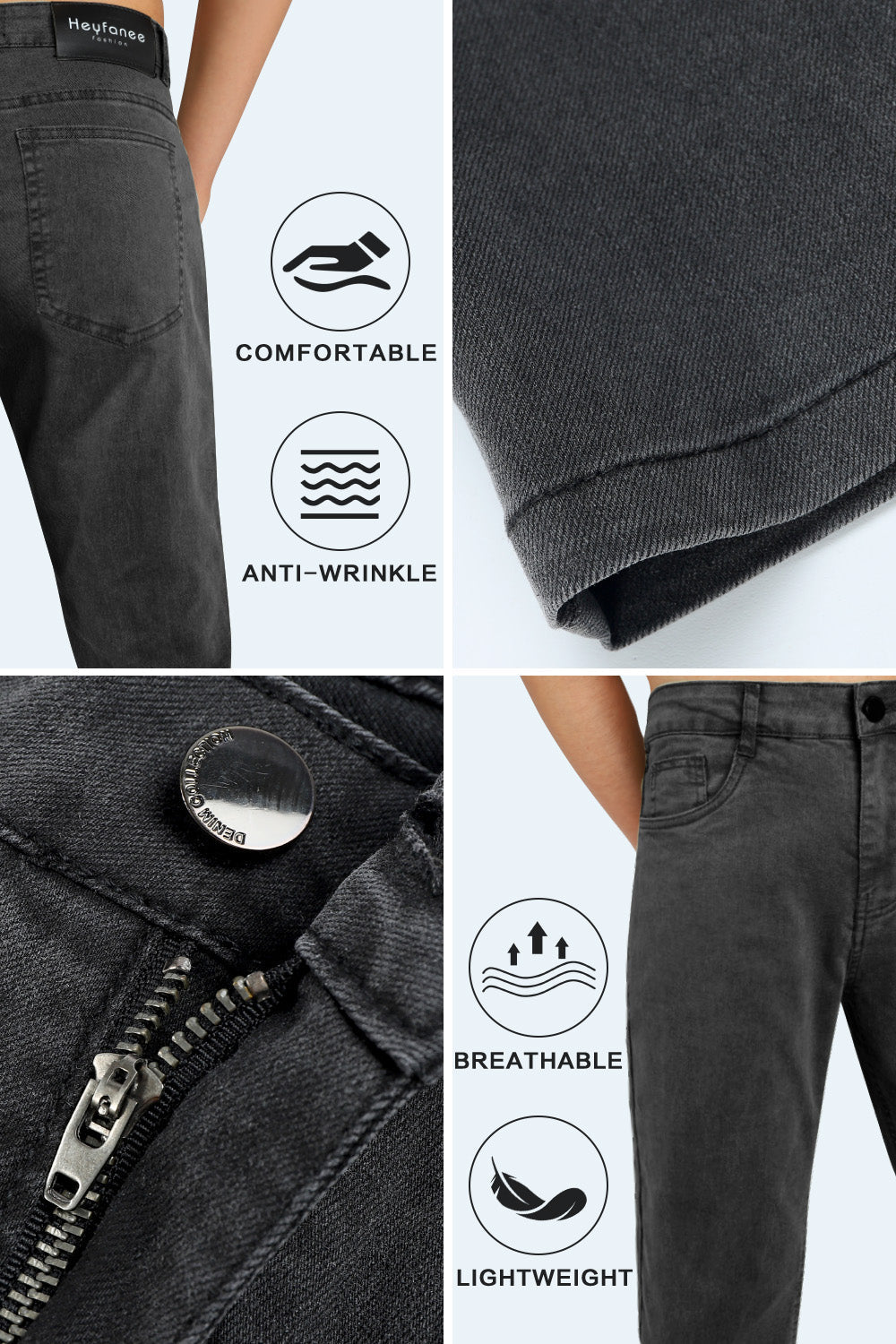 Men's Super Stretch Slim Fit Jean - Black