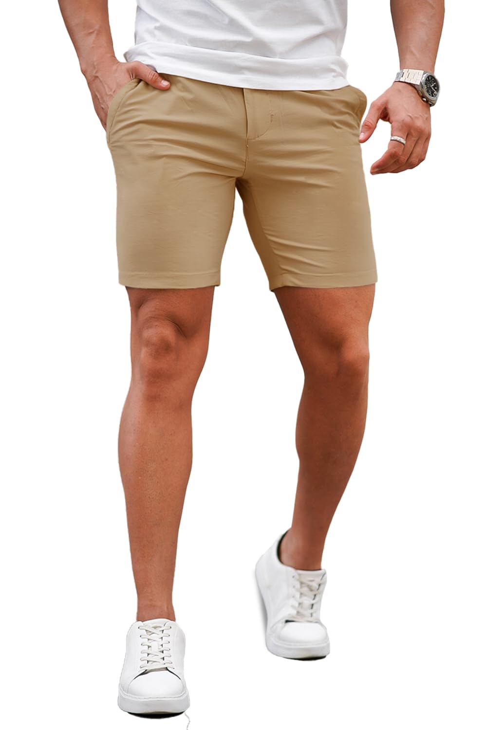 Mens Tailored Chino Short - Khaki